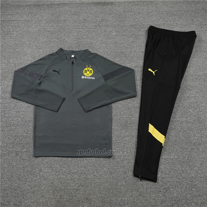 Chandal de Sudadera del Borussia Dortmund 2022-2023 Gris